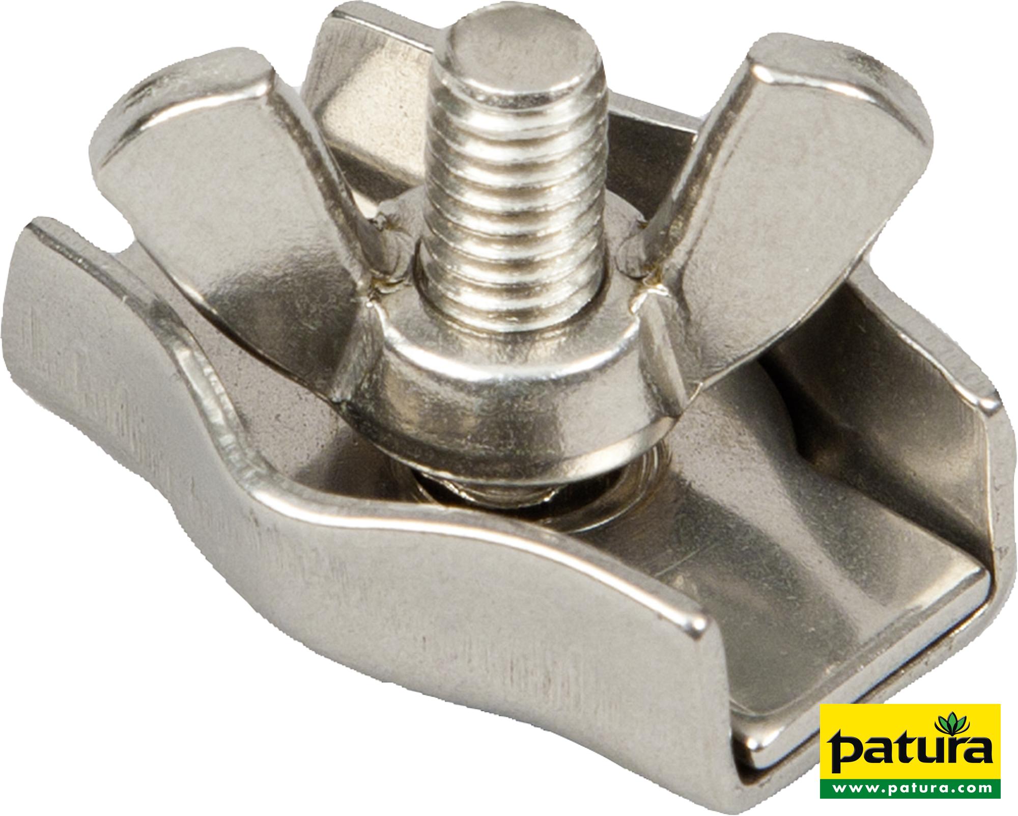 SEILKLEMME EDELSTAHL, FÜR SEILE BIS 6 MM