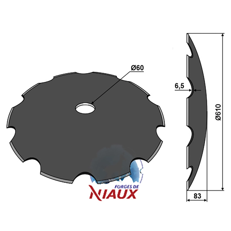 Landwirtschaft Bodenbearbeitung Scheibeneggen Scheibe gezackt Salford